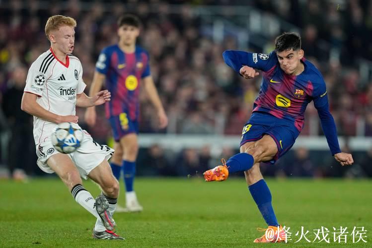 巴萨欧冠战绩低迷近8场仅2胜，法兰克福近7场表现强势